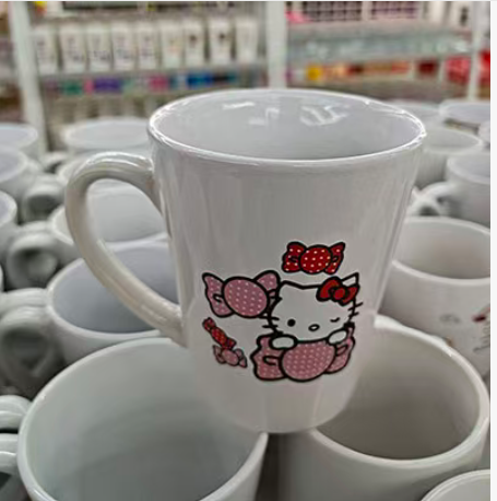 卡通水杯耐高温办公室口杯马克陶瓷杯80/件 微瑕疵介意勿拍