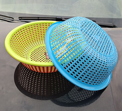 0088菜篮篮子洗菜厨房圆形塑八B31-1-1