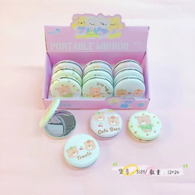 3189卡通甜美迷你随身镜 便携式化妆镜48/件