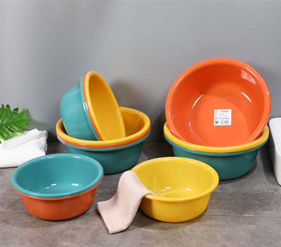 8026加大加厚塑料脸盆家用圆形洗衣盆洗菜盆八B30-1-1