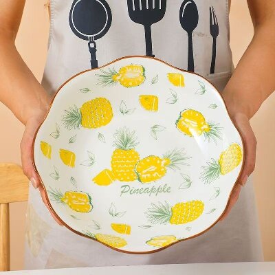 9寸大号荷花碗 中式家用陶瓷创意碗地摊货源酒店荷口碗水煮肉片酸菜鱼碗 一件30（破损自理)八A5-2-1