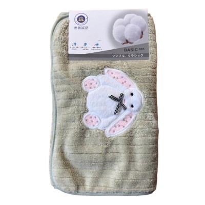 （日式品牌）074珊瑚绒领结兔毛巾纯棉吸水洗脸柔软速干不掉毛洗澡家用不起球 不掉色