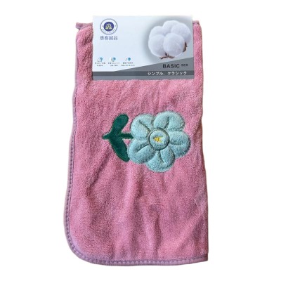 （日式品牌）081珊瑚绒小葵花毛巾纯棉吸水洗脸柔软速干不掉毛洗澡家用不起球 不掉色