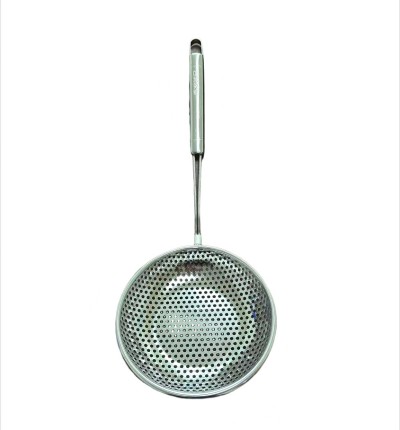 （日式品牌）不锈钢方柄漏勺016升级加厚不锈钢漏勺捞面条必备厨房大号过滤网加厚家用厨房油炸漏网
