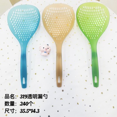 透明漏勺319日式耐高温大号漏勺厨房家用沥水漏网捞饺子捞面漏勺240/个