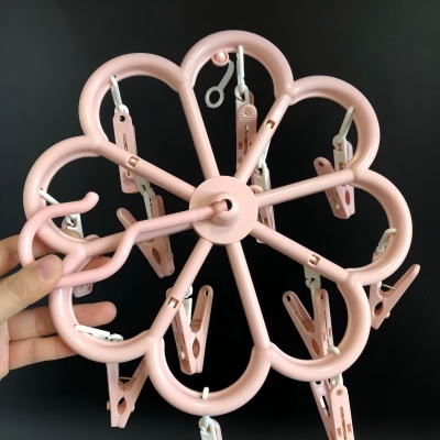 梅花衣架小型晒架子袜子夹子 200/件