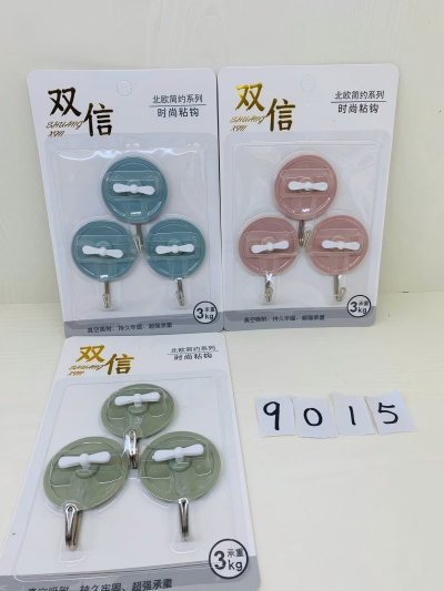 9015强力粘胶墙壁挂钩承重无痕免打孔粘钩 160/箱八B8-3-4-2