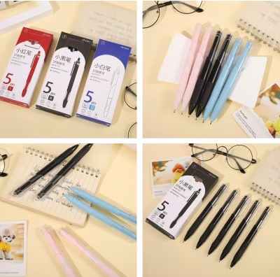 HP-0331（5支）盒装ST小白刷题笔（蓝） 675/箱