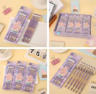 HP-0349（6支）带橡皮头书写铅笔 672/箱