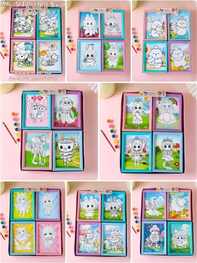 （768/箱）MML-513相框水彩画 16/pcs
