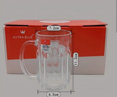 K0050-6C透明玻璃杯加厚耐热泡茶杯 72/件八B31-2-1