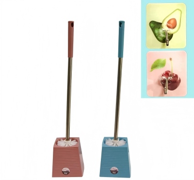 1251梯形套装马桶刷无死角家用挂墙式卫生间清洁刷 64/件八B38-4-4