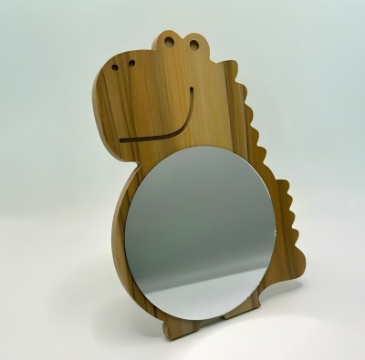 C07恐龙化妆镜可折叠家用女生卧室台式桌面镜 60/箱八A8-2-3