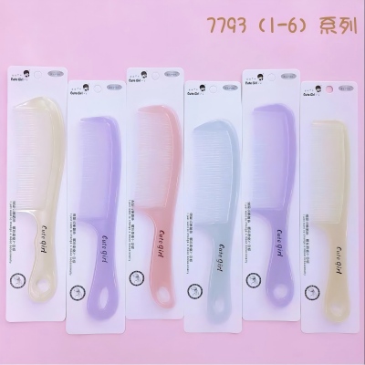 7793-1-6系列梳子盘发密齿梳女童刘海卡通梳 20/包八C1-2-4