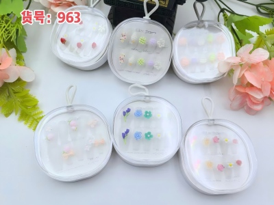 963穿戴甲指甲贴秋冬氛围立体美甲贴手工穿戴甲 600/件