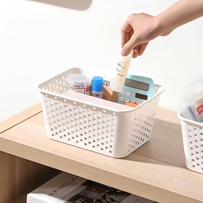 6859日式浴室圆孔收纳篮卫生间洗浴收纳筐 288/件