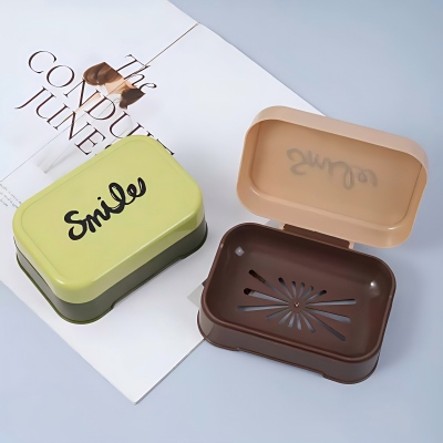 F6858-（1个装）沥水翻盖肥皂盒家用浴室香皂盒 240/箱