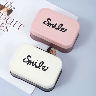 F6858-（2个装）沥水翻盖肥皂盒家用浴室香皂盒 120/箱