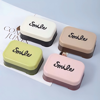 F6858-（4个装）沥水翻盖肥皂盒家用浴室香皂盒 60/箱