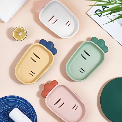 6823-（2个装）卡通创意简约欧式沥水肥皂盒 126/箱