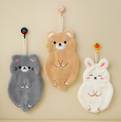 SC014超大动物系列擦手巾可挂式厨房洗手吸水加厚抹布 600/件