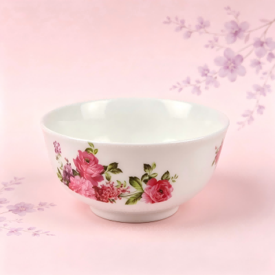 （仿瓷）4056花碗清新风碗碟盘餐具 240/件