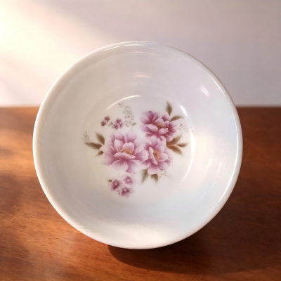 （100g仿瓷）5007内圈花碗清新风碗碟盘餐具 200/件