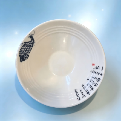 （仿瓷）709逍遥鱼碗清新风碗碟盘餐具 72/件