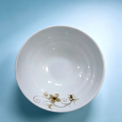 （仿瓷）109-9白花面碗清新风碗碟盘餐具 88/件