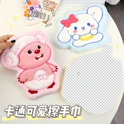 卡通可爱系列擦手巾可挂式厨房洗手吸水加厚抹布 600/件