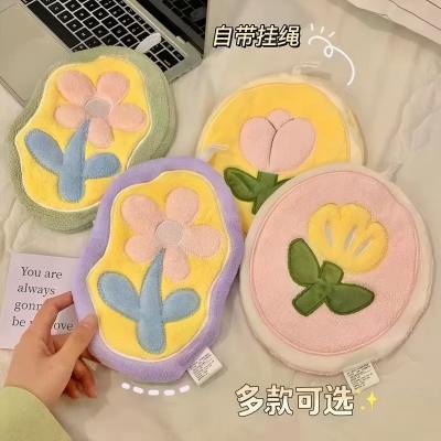 郁金香系列擦手巾可挂式厨房洗手吸水加厚抹布 600/件