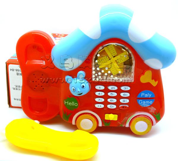 梦幻卡通房子话机雪花飞舞音乐电子琴宝宝音乐