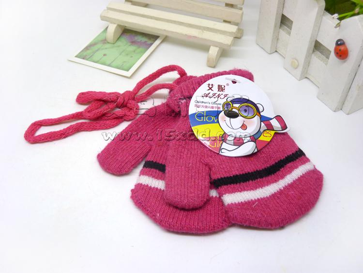 婴幼儿童手套冬季宝宝保暖手套加厚连指小孩包