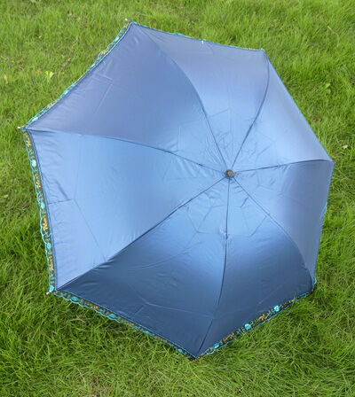 防紫外线晴雨伞防晒防紫外线遮阳伞三折折叠蕾丝 花胶边铅笔伞