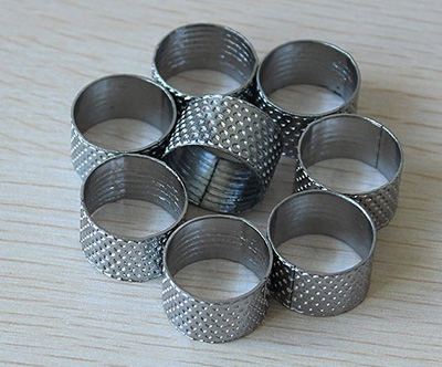 鑫美达白顶针diy手工工具银白色顶针抵戒 -顶针箍(鑫美达白顶针)a9-3