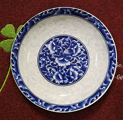 8寸青花瓷陶瓷盘子