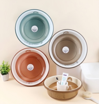 2561加厚透明洗脸盆家用塑料洗衣盆学生宿舍用盆 80/件