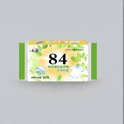 单块炫彩净白84透明肥皂 48/箱
