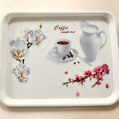 （仿瓷）6017托盘清新风餐具 60/件