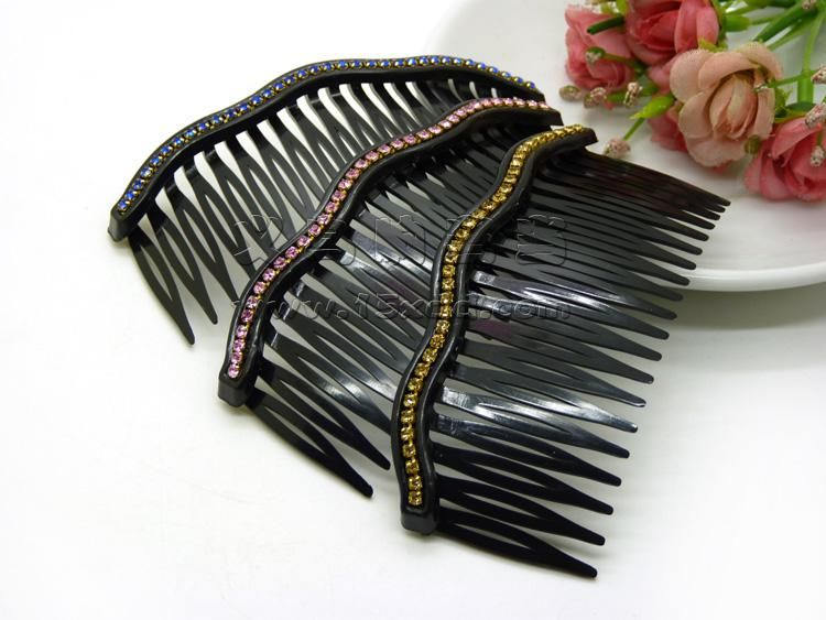 水钻发梳 头饰韩国进口 发饰正品 刘海插梳 韩式发插饰品(大)